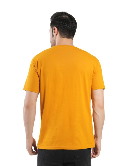 Stylintellect Mustard Crew Neck T-shirt