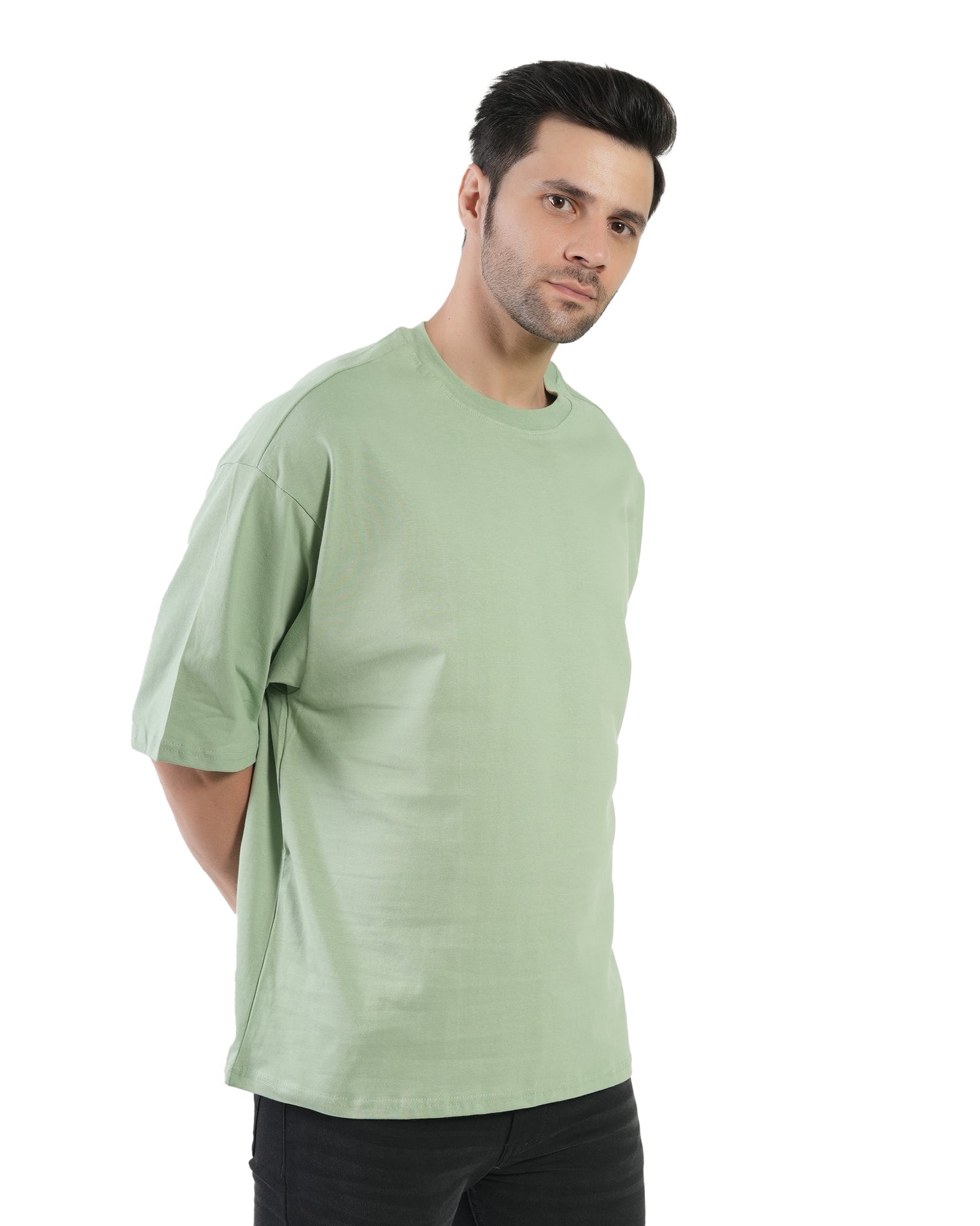 Stylintellect Men's Oversized Plain T-shirt