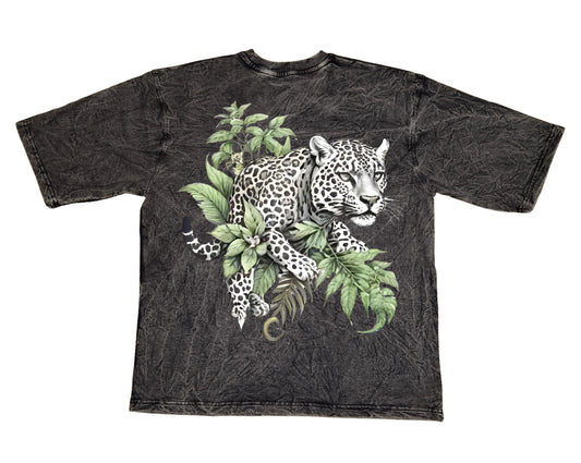 Stylintellect Acid-wash Oversized Printed T-shirt