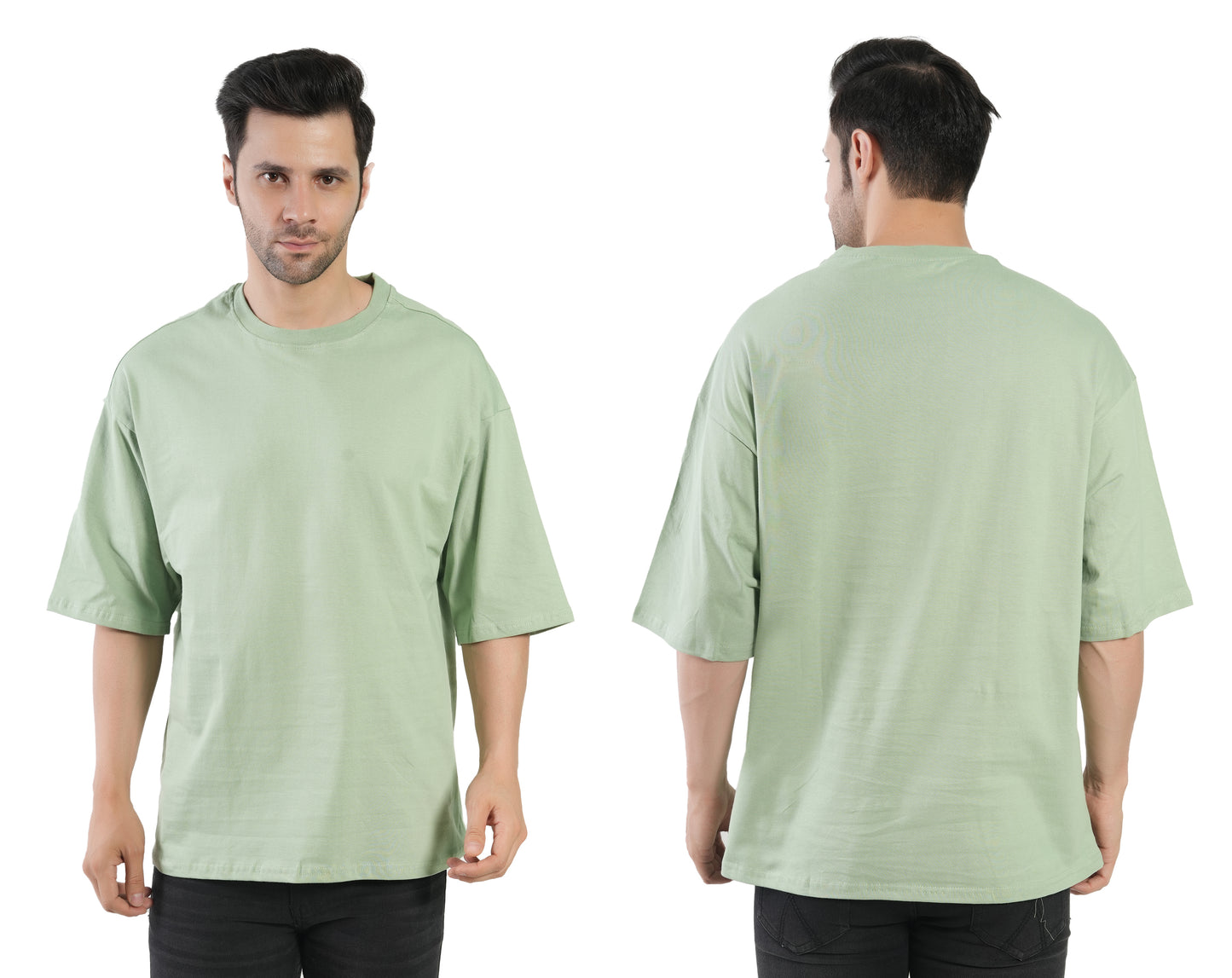 Stylintellect Men's Oversized Plain T-shirt